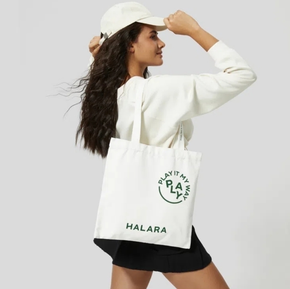 Halara Play It My Way Canvas Tote NWT